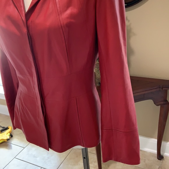 Lafayette 148 NY Lambskin Leather Jacket - Picture 4 of 16